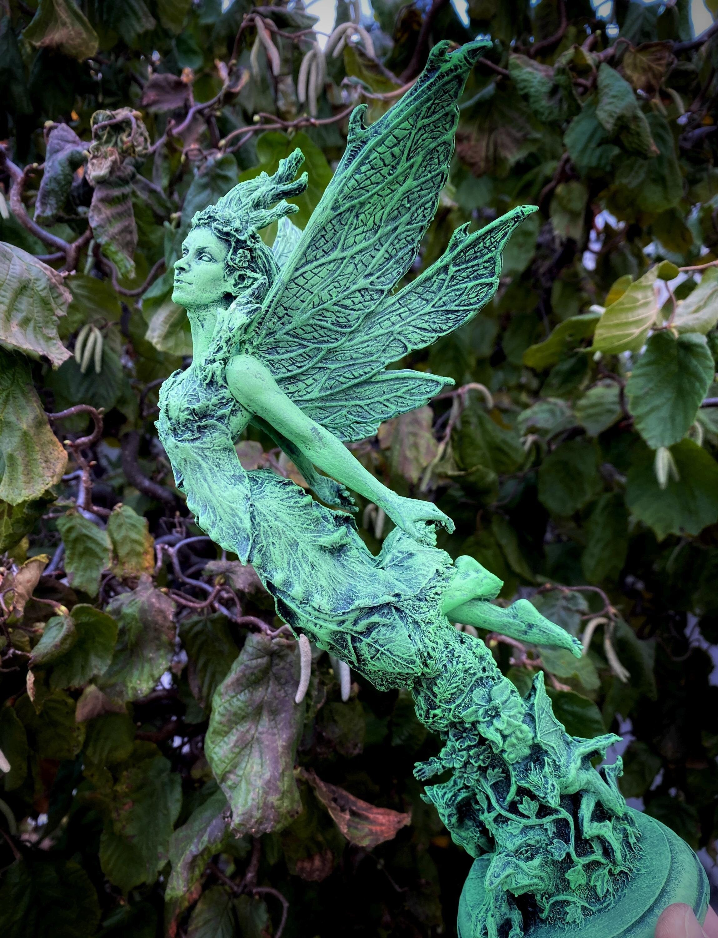 Titania, Queen of the Fairies Statue, Hand Painted Resin Sculpture | Mythic Elven Queen Figurine | Fairy Tale Character, Fantasy Art Decor