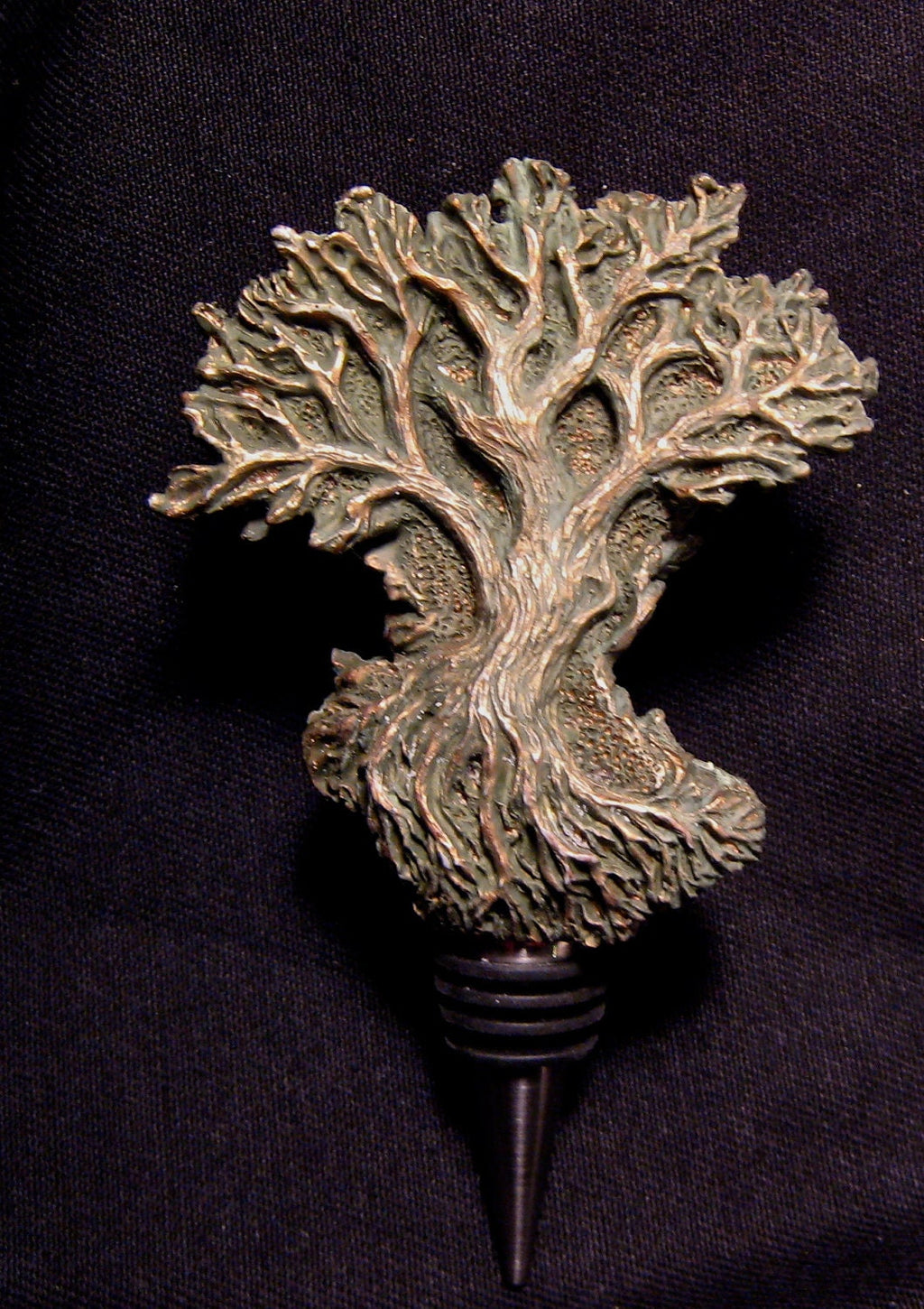 Dryad Winestopper, Hand Sculpted Resin,  Mythic Fantasy Art Barware | Legendary Creature Bottle Stopper | Fantasy Wine and Barware Gift