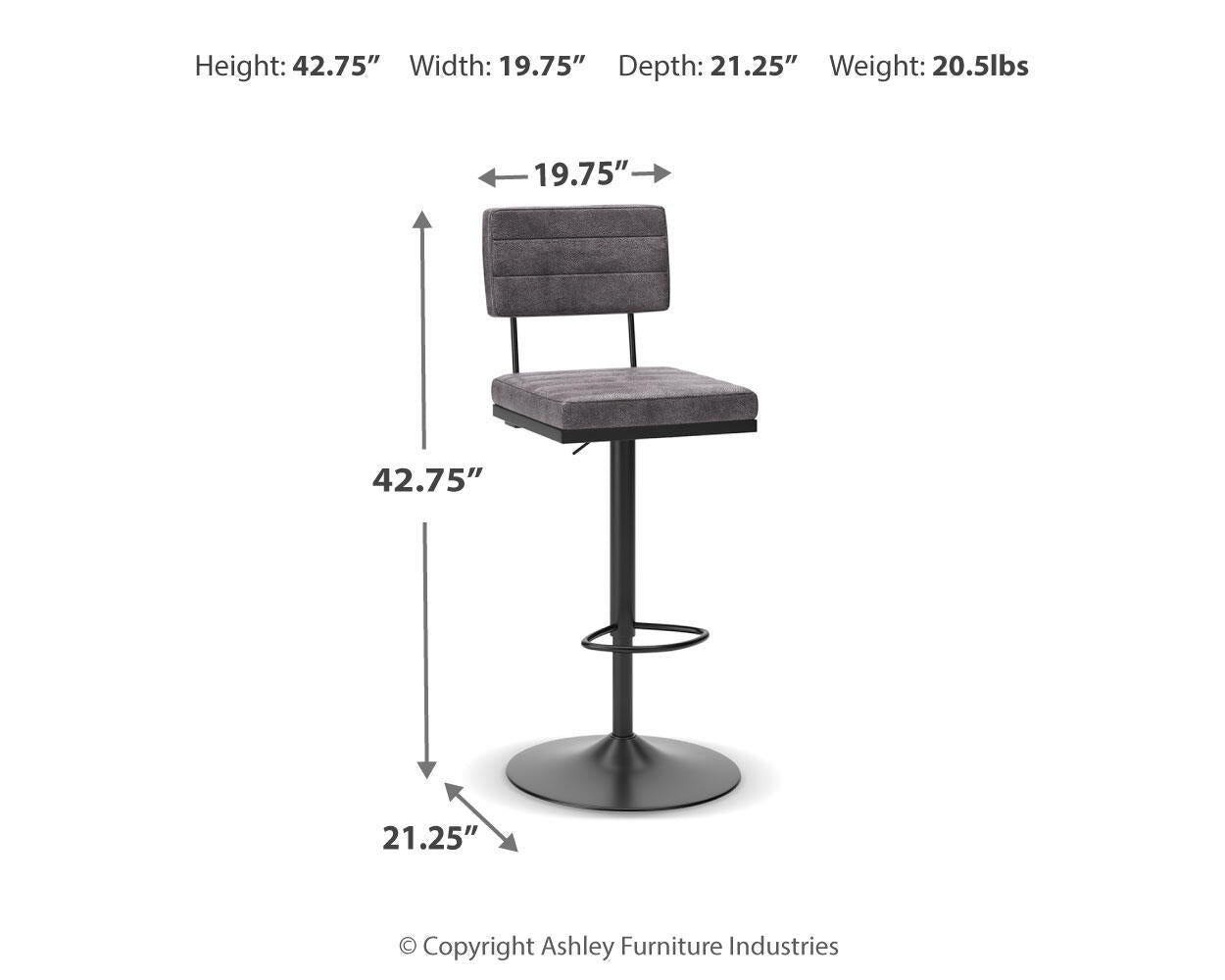 Strumford - Tall Swivel Barstool (Set of 2)