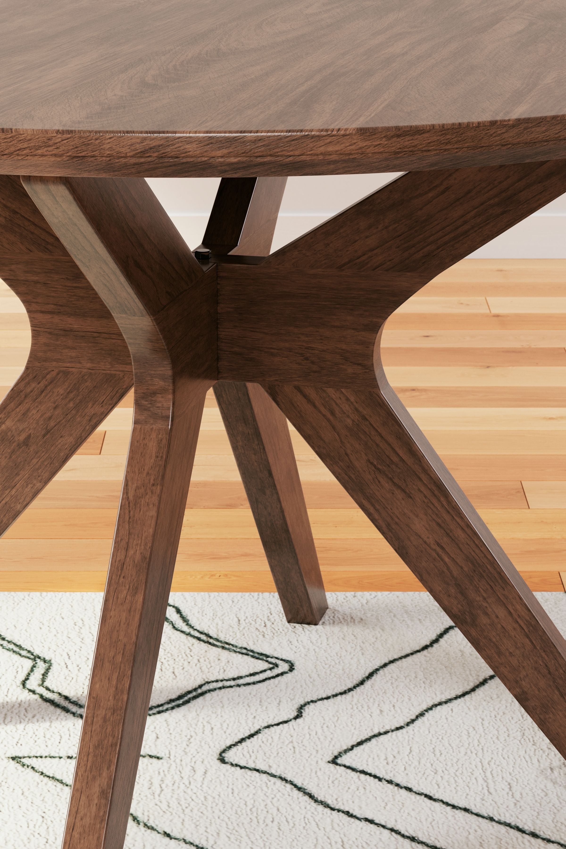 Lyncott - Round Dining Room Table - Brown