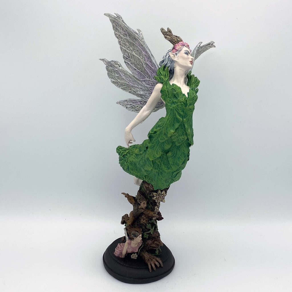 Titania, Queen of the Fairies Statue, Hand Painted Resin Sculpture | Mythic Elven Queen Figurine | Fairy Tale Character, Fantasy Art Decor