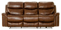 Ceretti - Power Reclining Sofa - Brown Italian Top Grain Leather Match