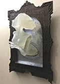 Ghost in the Mirror Wall Plaque, Glow in the Dark Resin | Victorian Gothic Haunted Wall Art |  Gift for Halloween and Spooky Home Decor