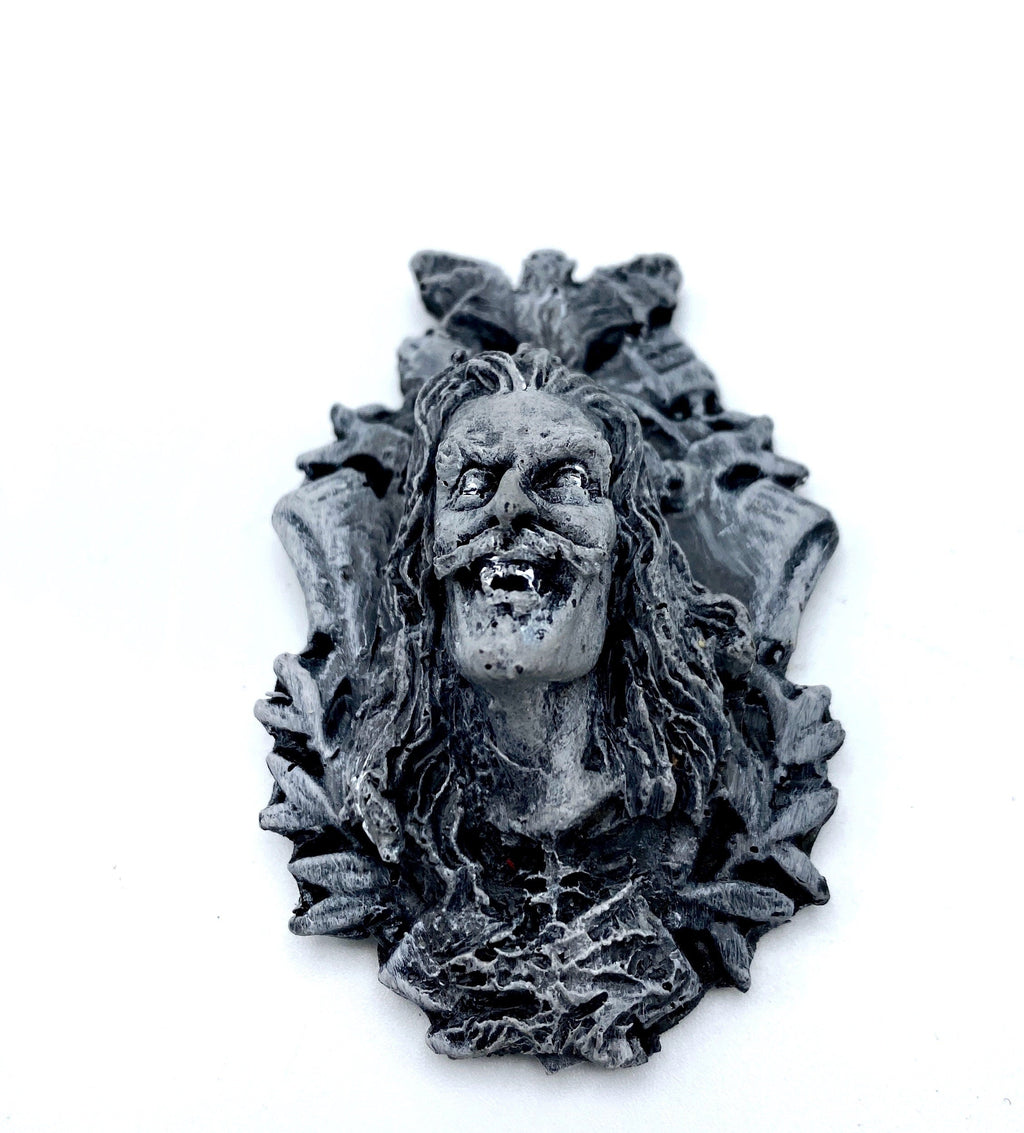 Dracula: Vlad the Impaler Magnet, Hand Painted Resin Sculpture | Gothic Fantasy Decor | Vampire Magnet for Fantasy and Gothic Decor