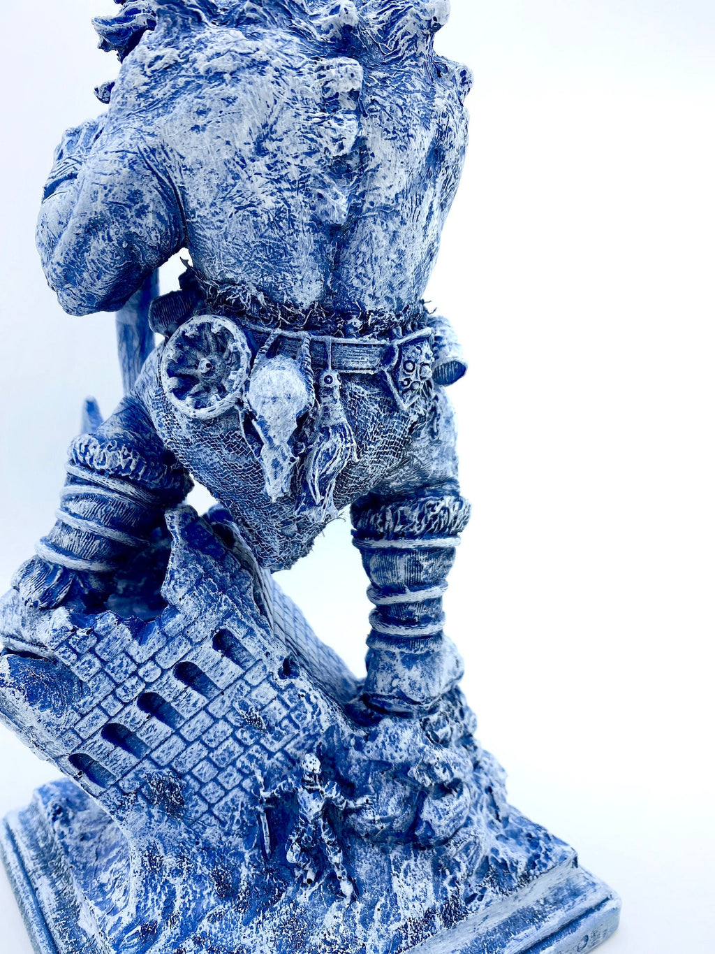 Frost Giant Statue, Hand Painted Resin Sculpture | Mythical Viking Creature Figurine | Legendary Norse Mythology Figurine. Fantasy Art Decor