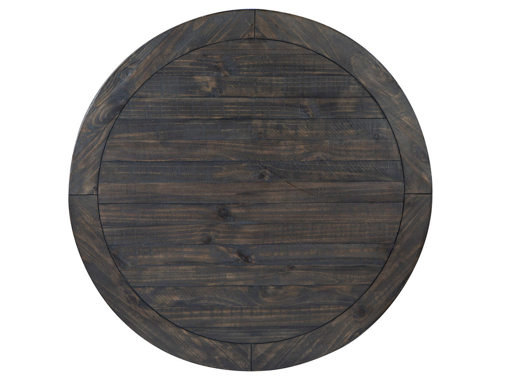 Boswell - Round Cocktail Table (With Casters) - Peppercorn