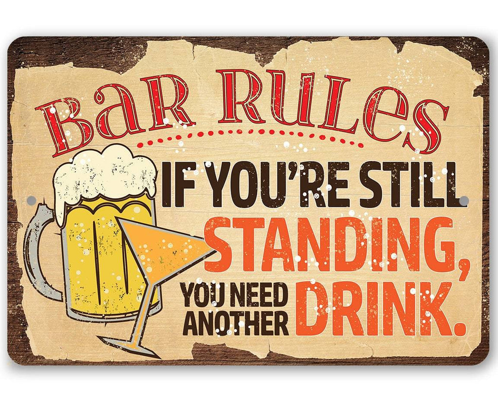 Bar Rules - Metal Sign