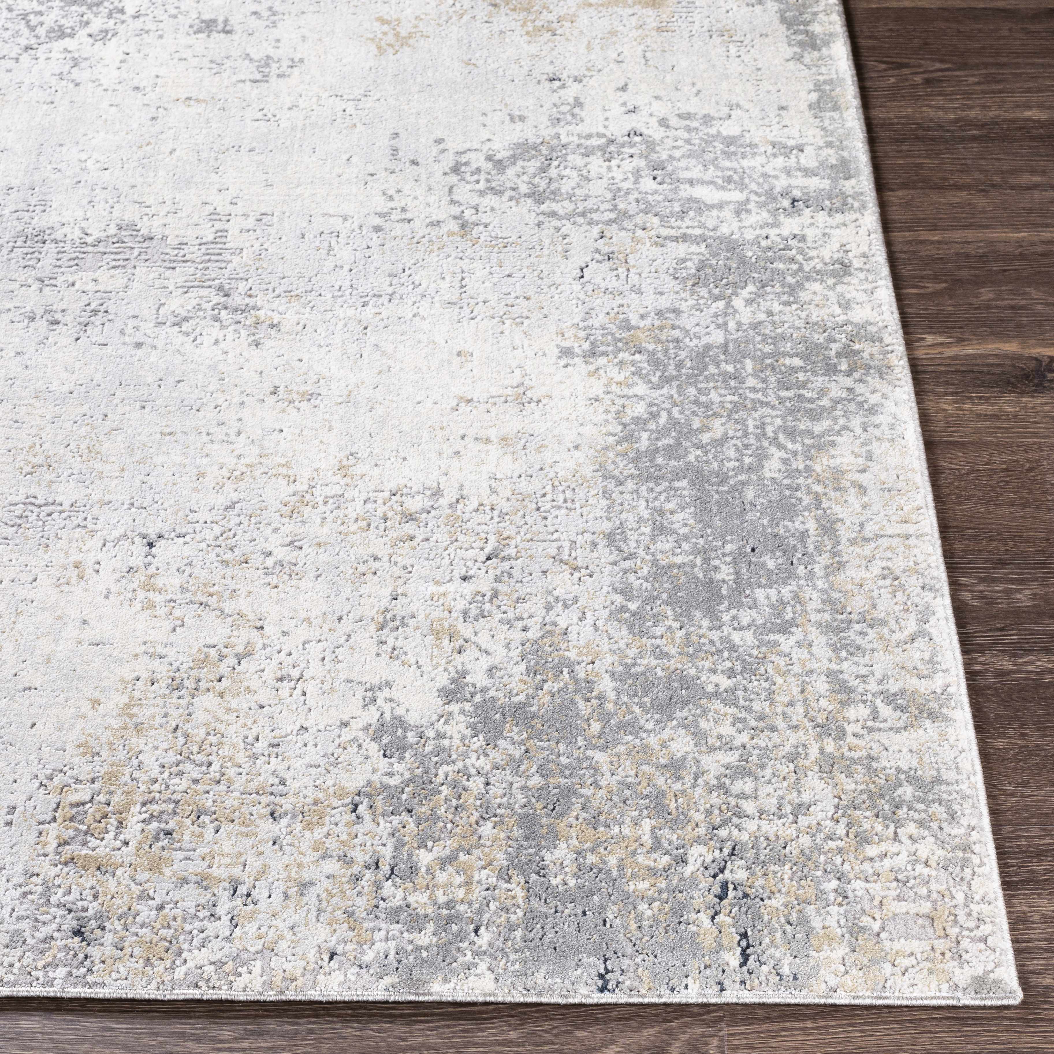 Baranduda Abstract Gray Luxe Rug - Clearance