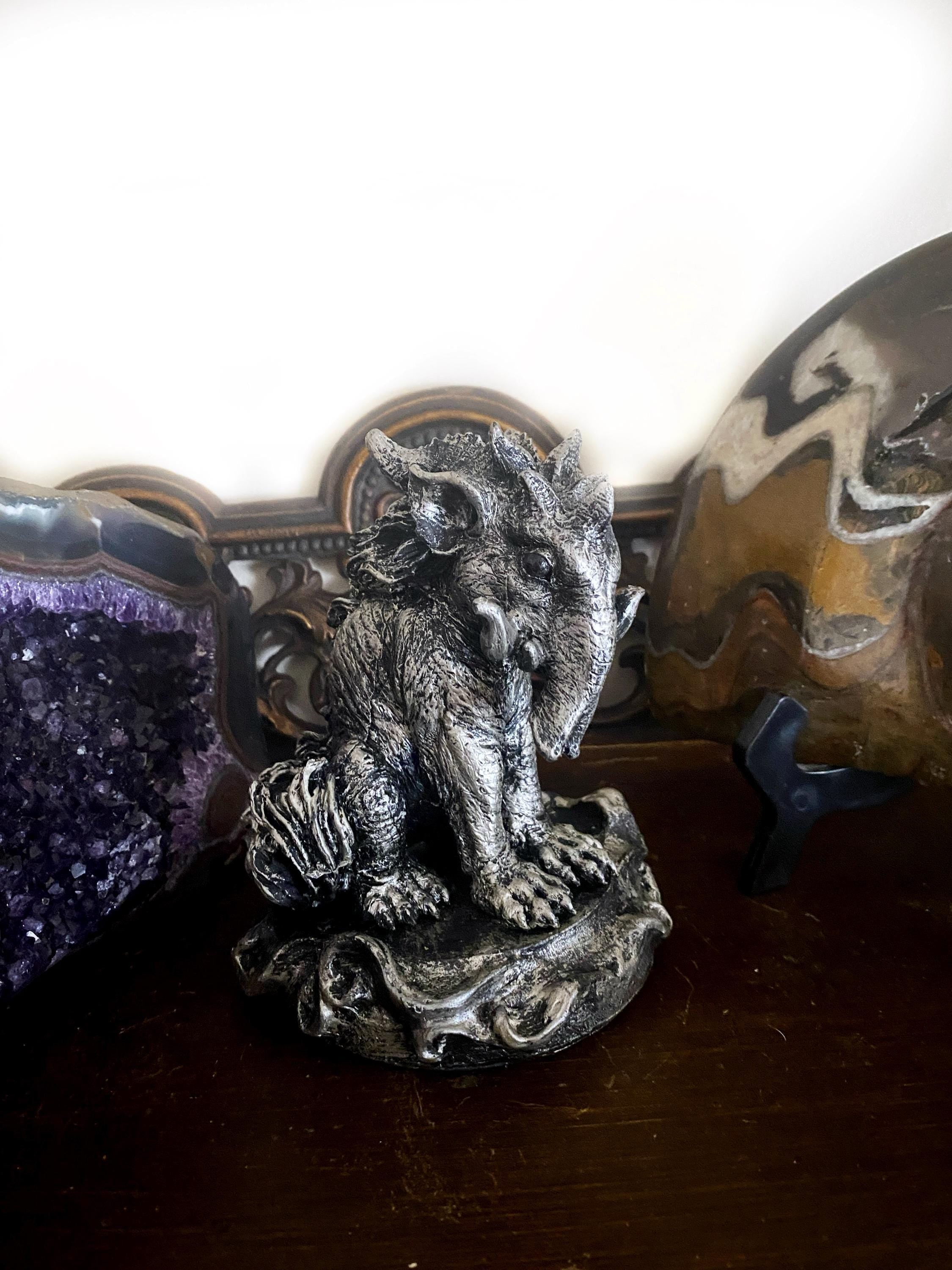 Baku, the Dream Guardian Statue, Hand Painted Resin Sculpture | Mythical Creature Figurine | Unique Japanese Baku Figurine. Fantasy Art Gift