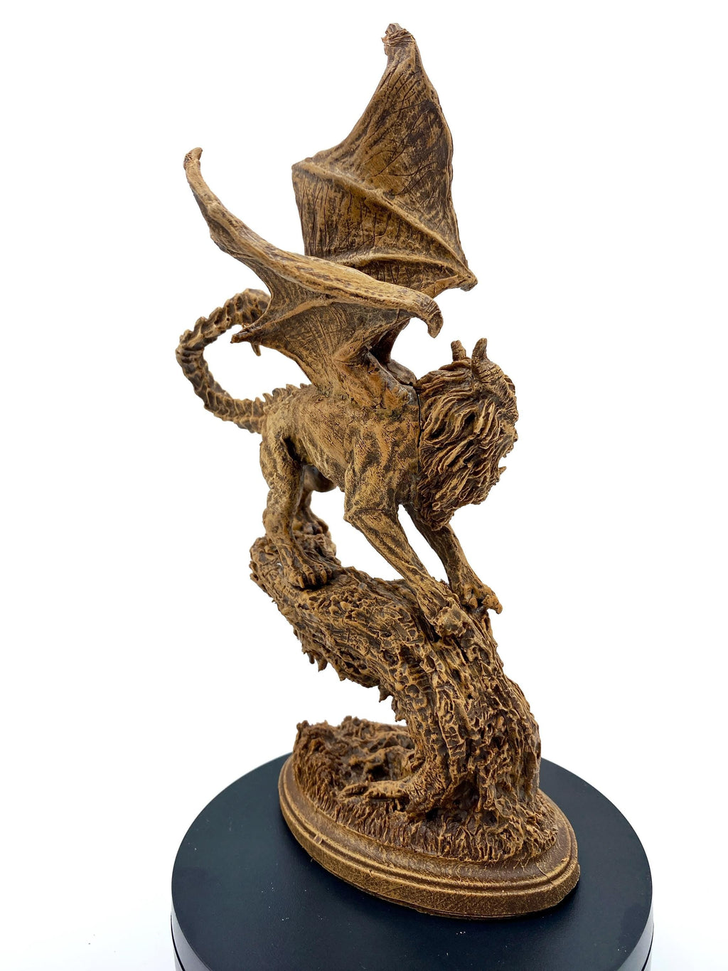 Manticore Statue, Hand Painted Resin Sculpture | Mythical Creature Figurine | Unique Legendary Manticore Monster Figurine. Fantasy Art Gift