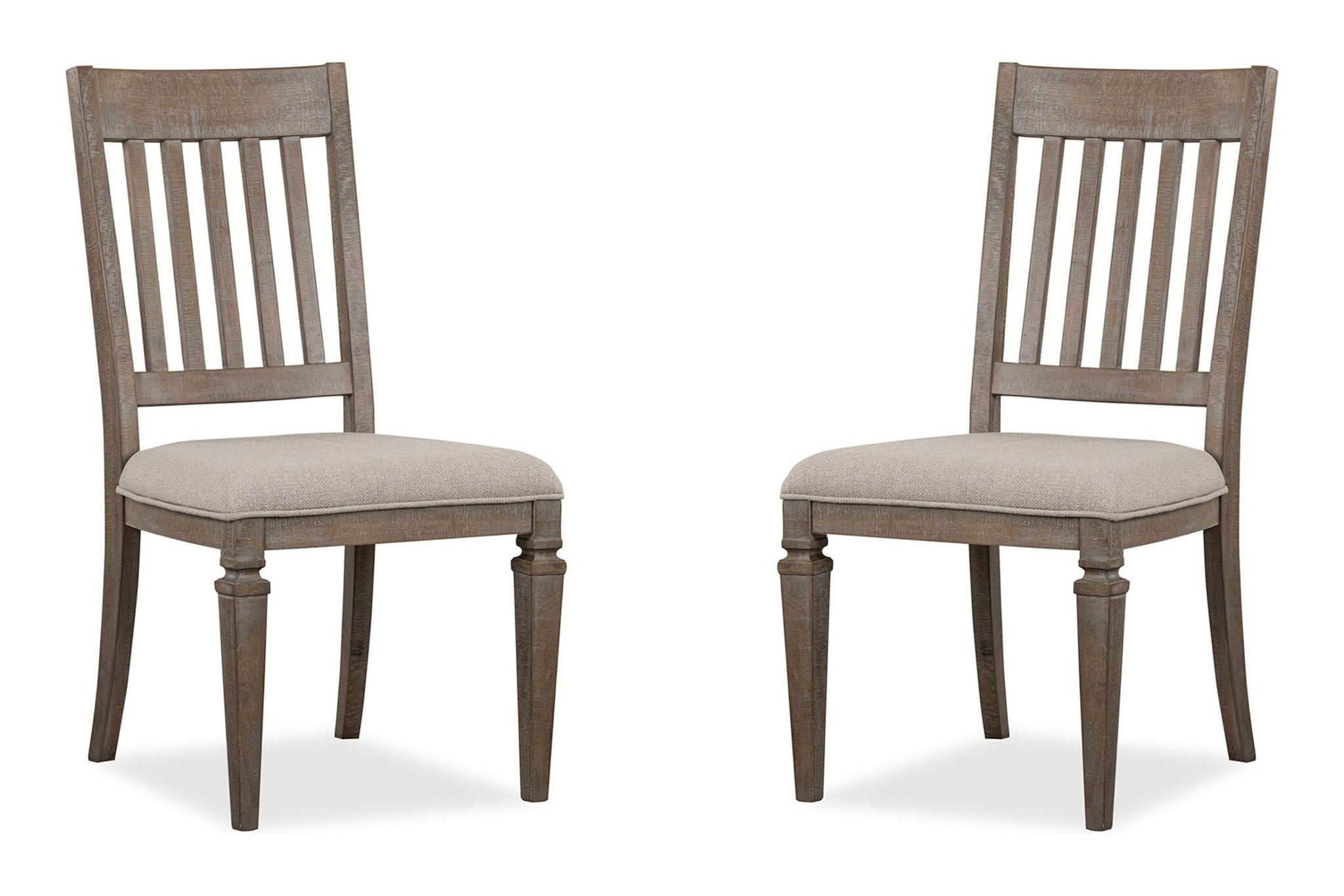 Lancaster - Dining Side Chair With Upholstered Seat (Set of 2) - Dovetail Gray