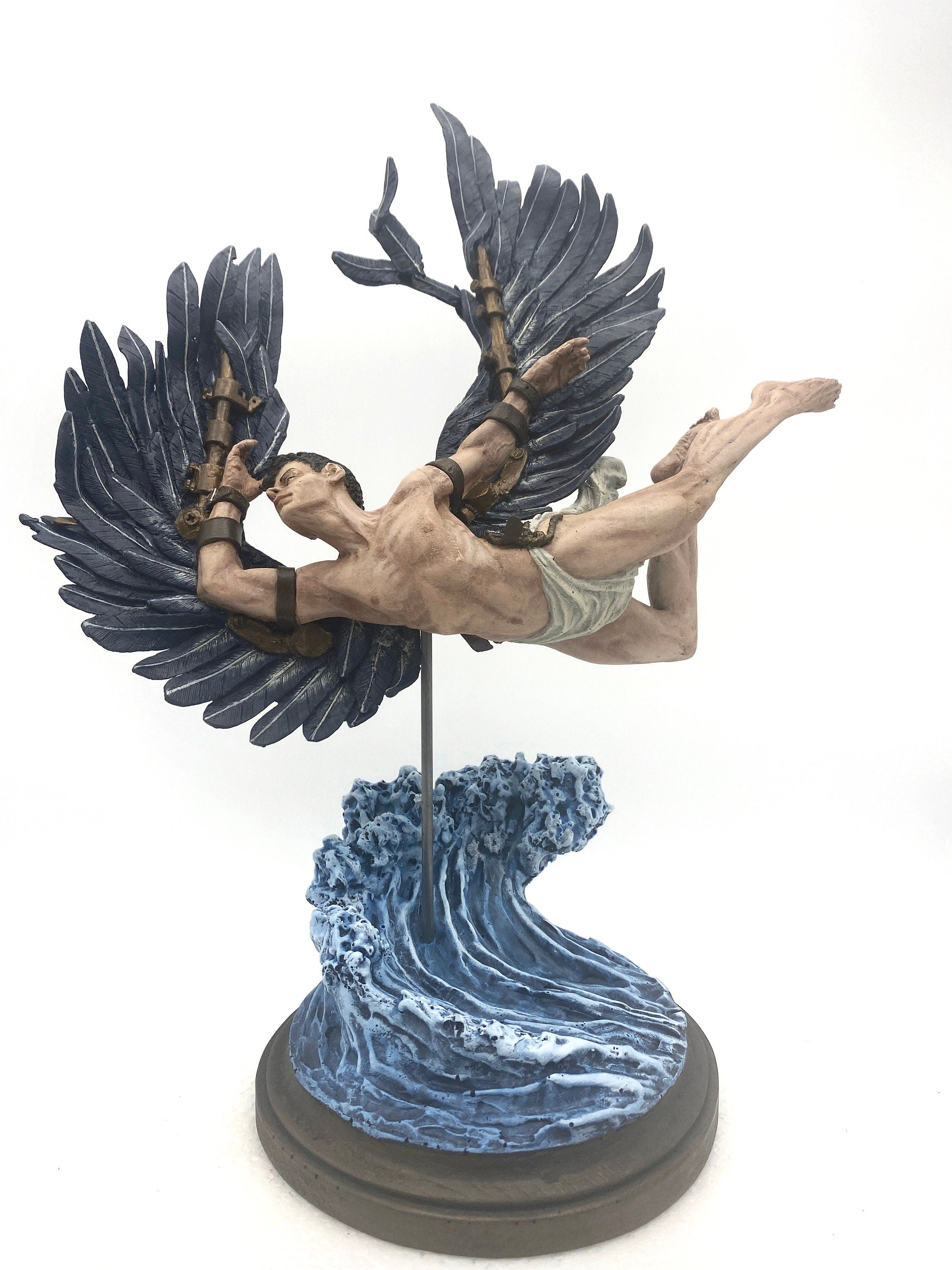 Flight of Icarus/Fallen Angel Statue, Full Color
