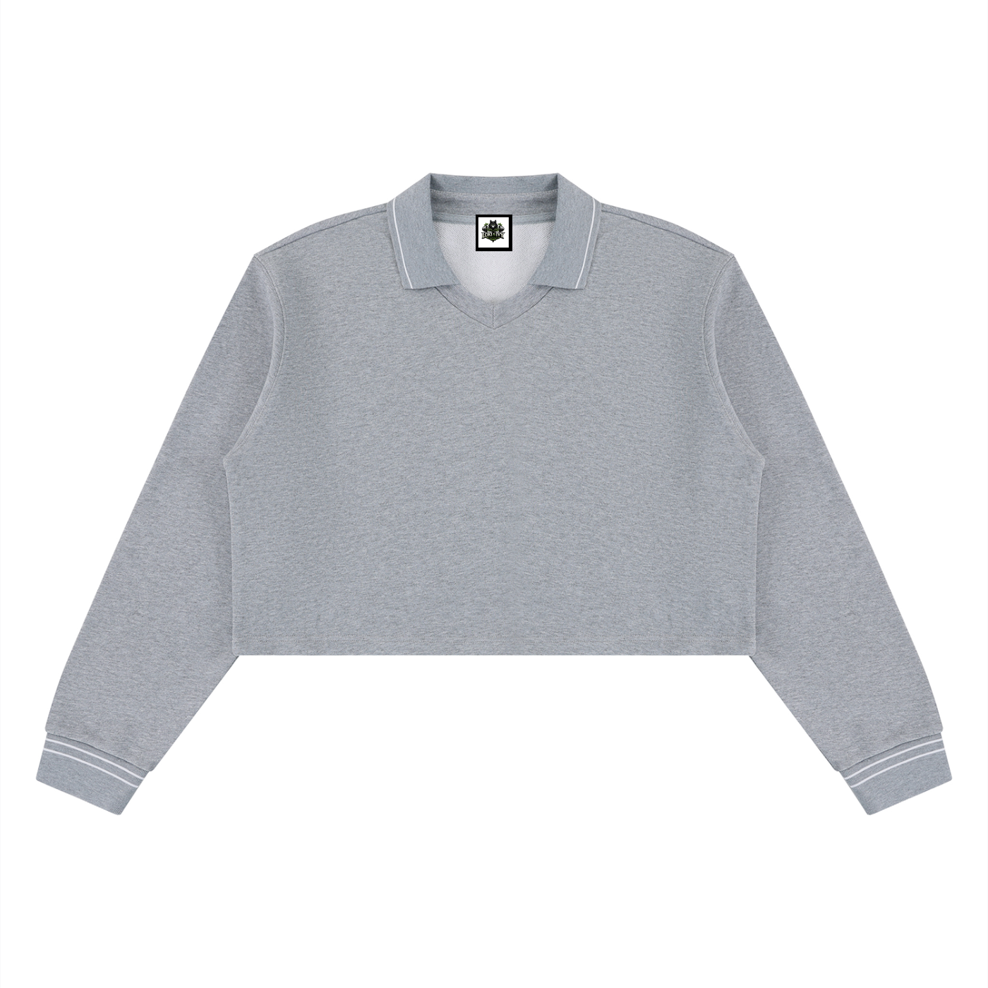 Loki & Ivy Women’s Crop Collared Sweatshirt