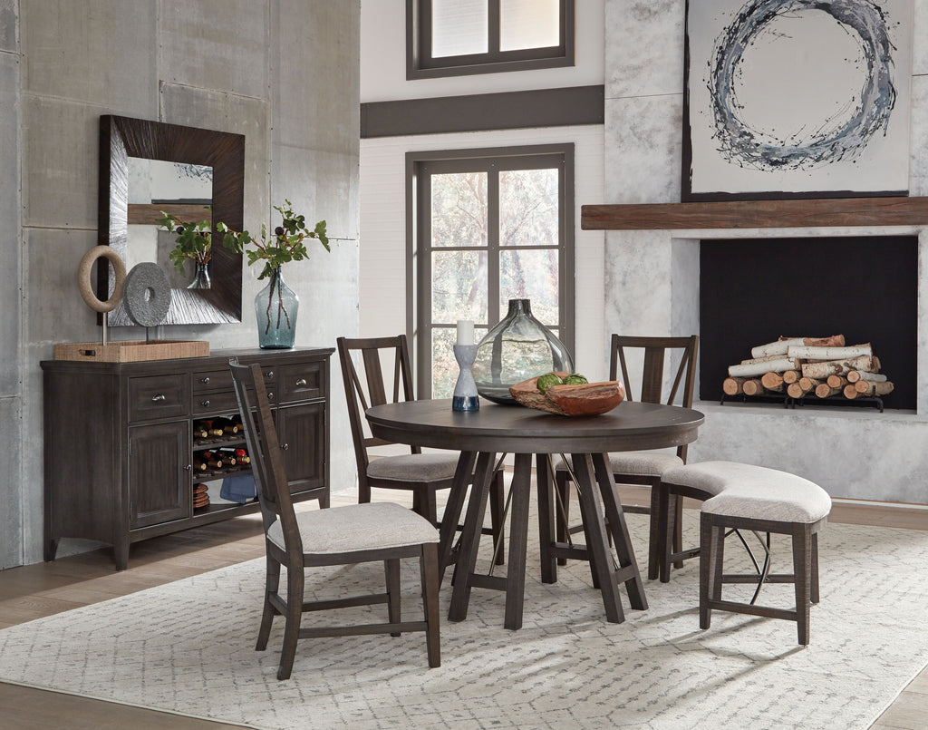 Westley Falls - Dining Side Chair With Upholstered Seat (Set of 2) - Graphite