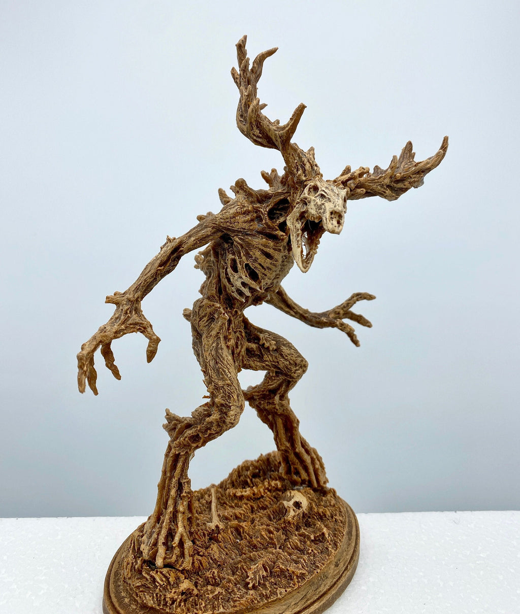 Leshen/ Wendigo Statue, Half Scale Sculpture | Mythical Creature Figurine | Folklore Legendary Wendigo Figurine. Fantasy Art Decor