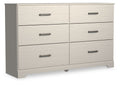 Stelsie - Six Drawer Dresser - White