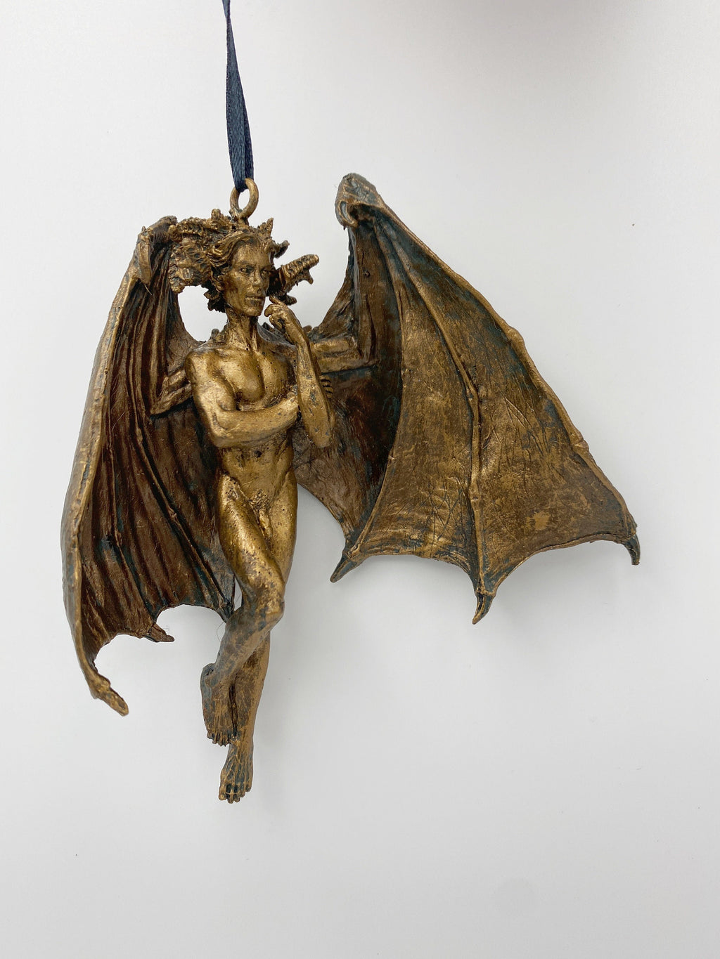 Lucifer Morning Star Ornament | Mythological Deities Figurine | Fallen Angel Character Sculpture | Satan Ornament for Gothic Holiday Decor