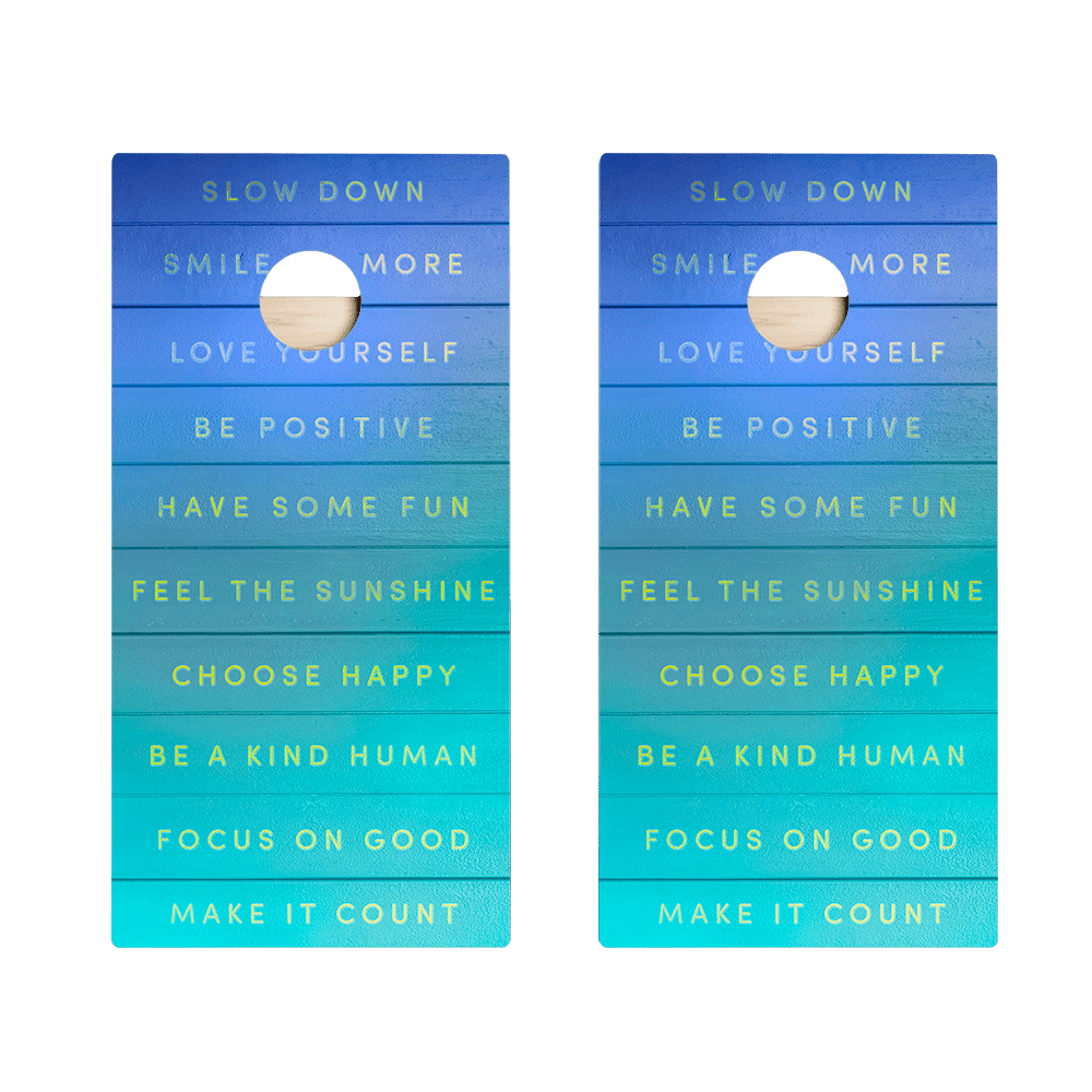 Be Your Best Star Cornhole Boards