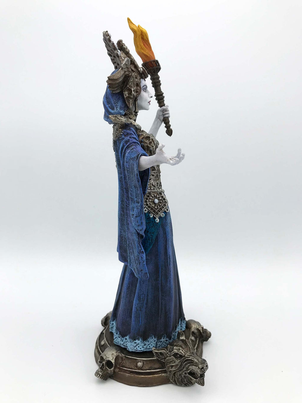 Hecate, Goddess of Witchcraft and Magic Statue, Full Color: Midnight