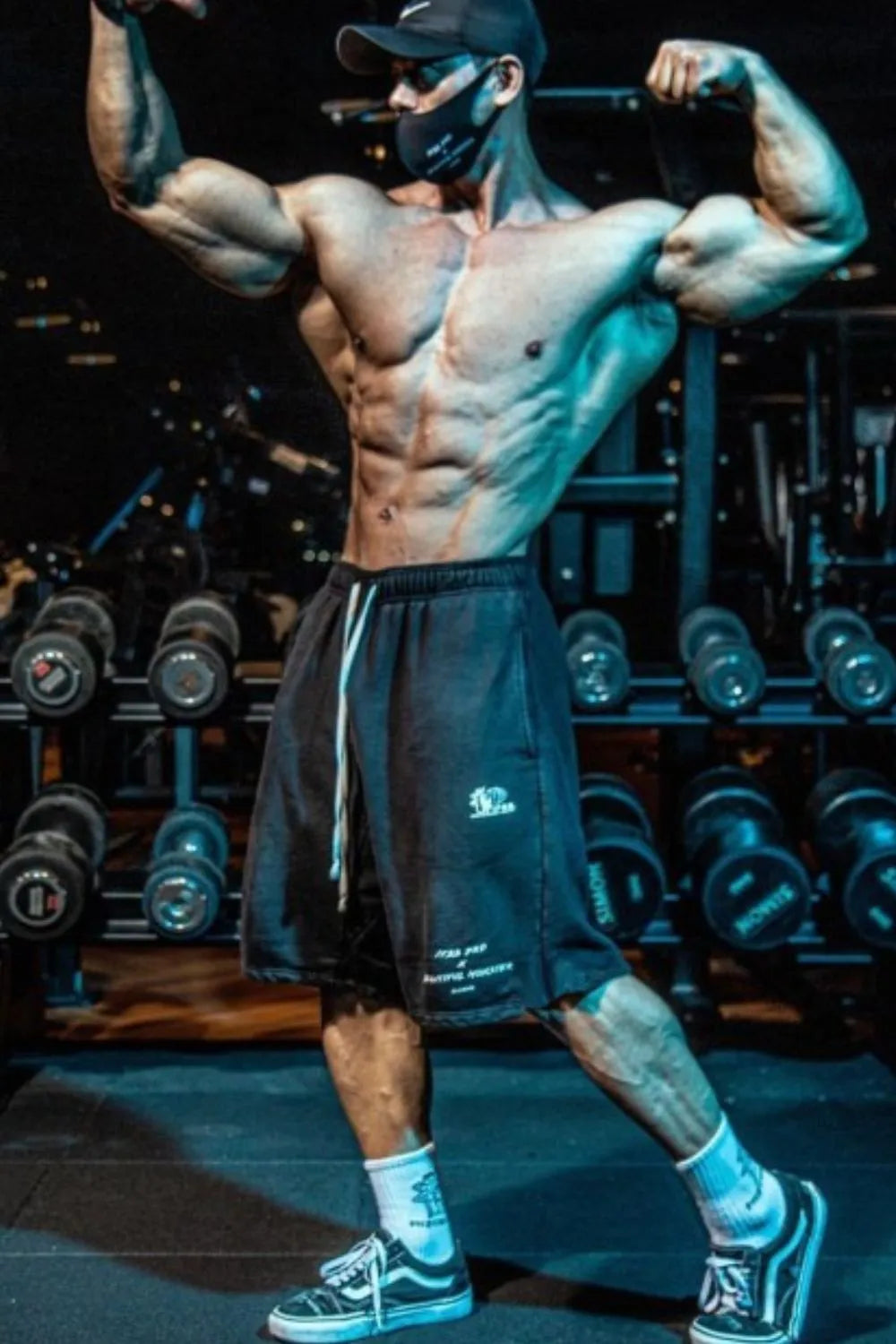 Men's Plus Size Graphic Drawstring Active Shorts