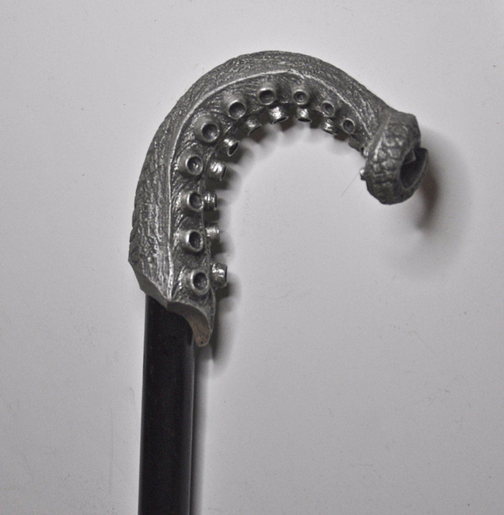 Kraken Tentacle Cane, Hand Sculpted Octopus Walking Stick | Nautical Gothic Cane |Fantasy Cosplay Kraken Lovecraftian Cane, Gothic Accessory
