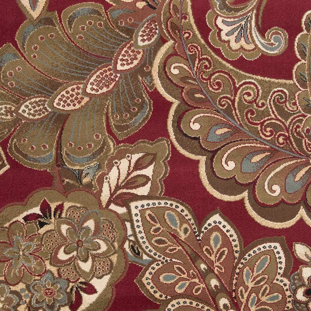 Beedeville Red Floral Rug