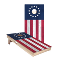 Betsy Ross Flag Star Cornhole Boards