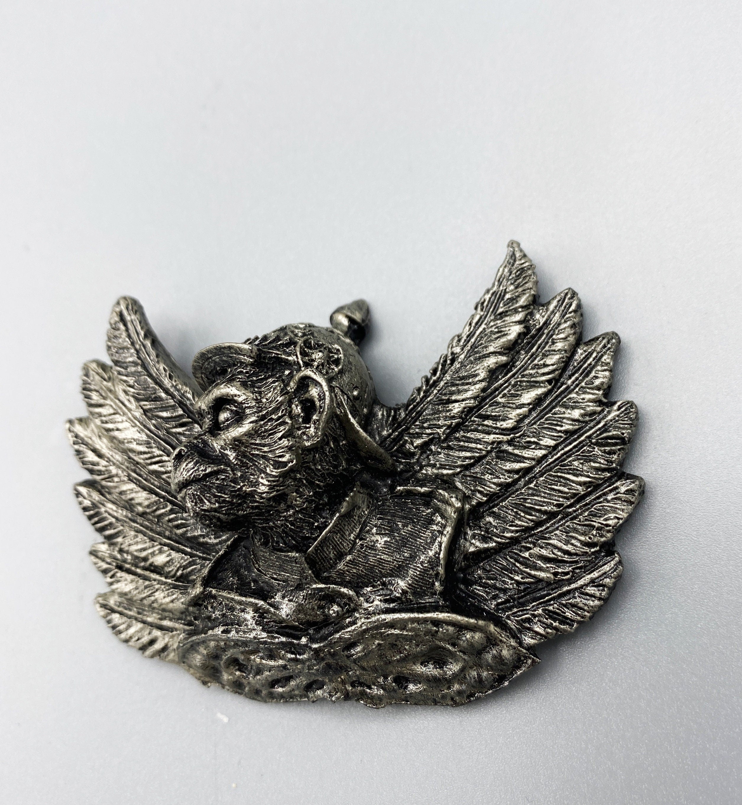 Flying Monkey Magnet, Hand Painted Resin Sculpture | Mythic Fantasy Decor | Winged Monkey Wizard of Oz Magnet for Fantasy and Gothic Decor