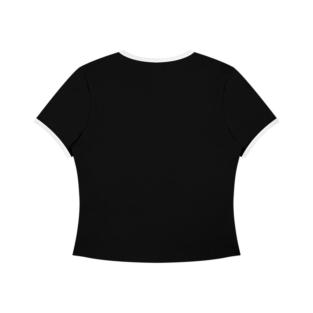 Loki & Ivy Women’s Color Block Crop T-Shirt