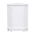 Bathroom Cabinet Triangle Corner Storage Cabinet With Adjustable Shelf Modern Style
