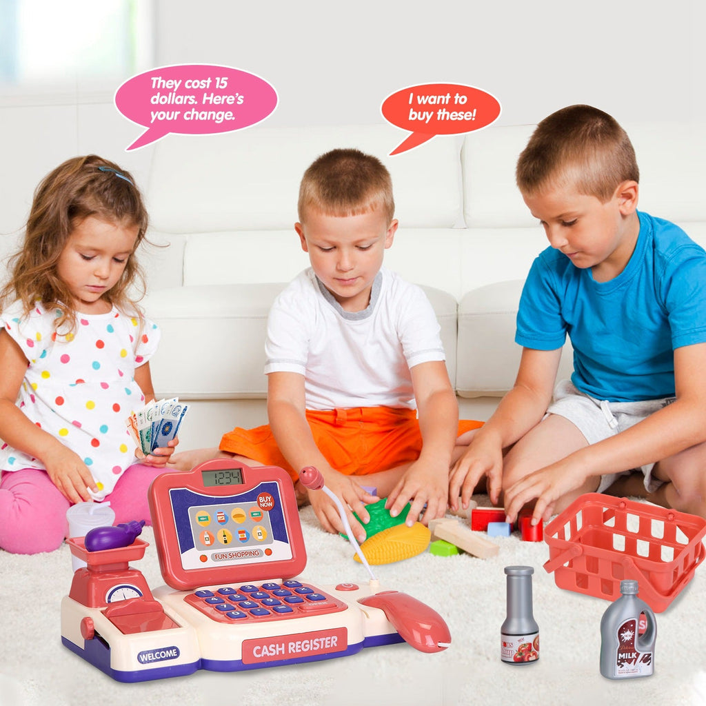 GBruno Cash Register Pretend Play Cashier Toy