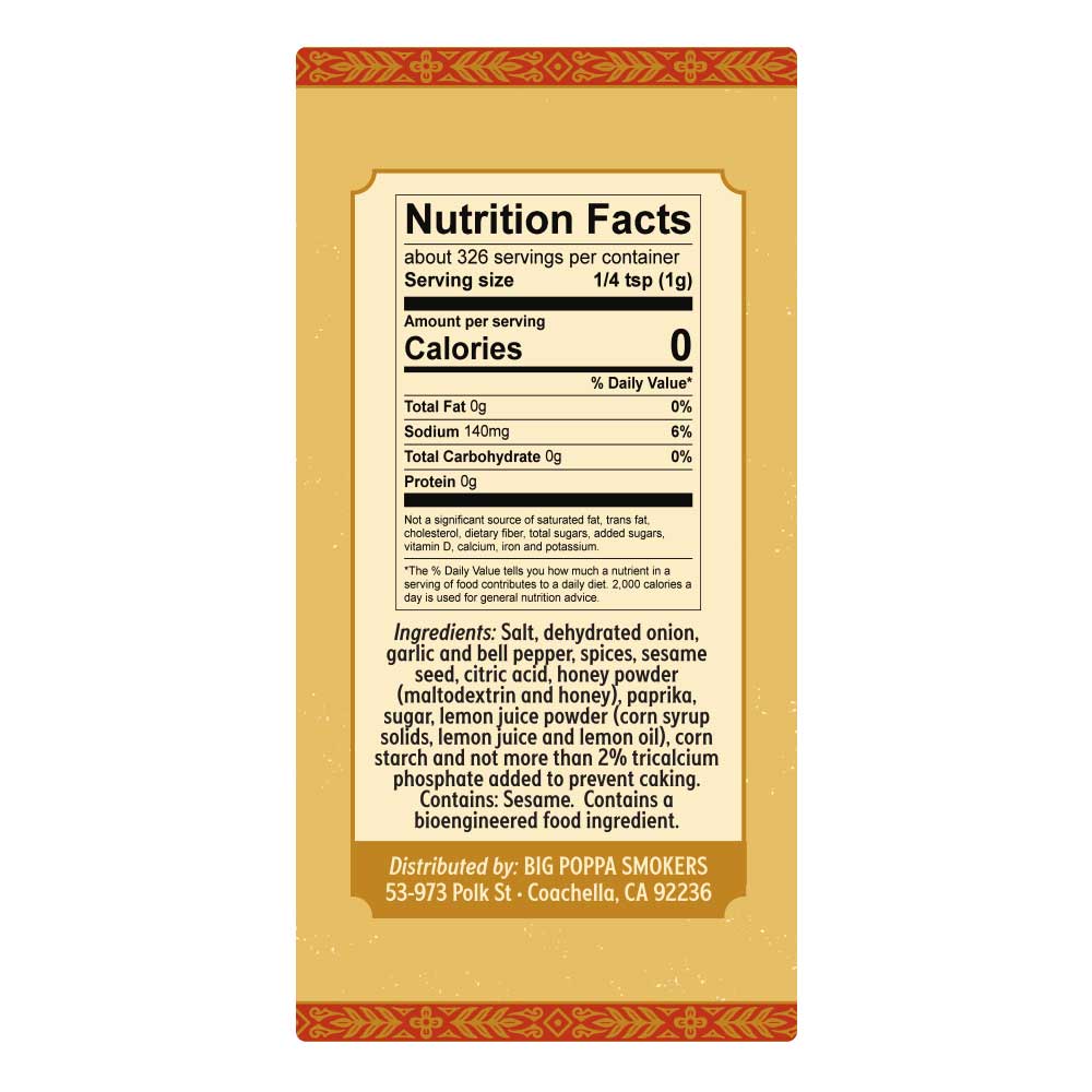 Big Poppa's Desert Gold Seasoning - 11.5oz