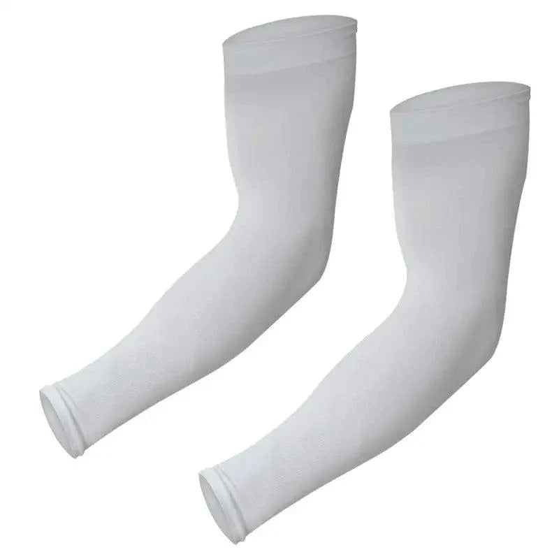 Black Men Unisex Cooling Arm Sleeves Cover Cycling Running Sun Protection Outdoor Activities Hide Tattoos Sleeve Cooling Sports Sleeve For Basketball Golf Football
