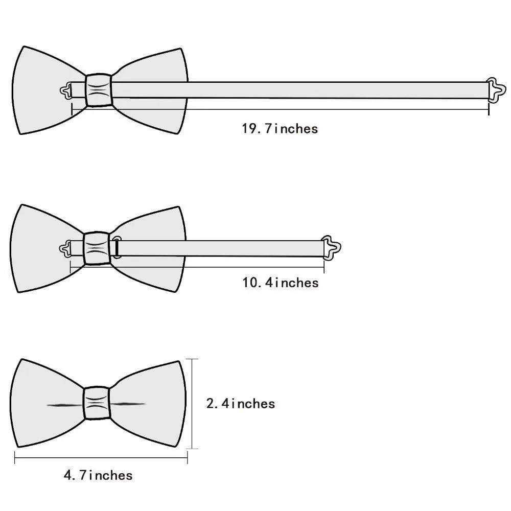 Business Red Color Butterfly Bow Tie Pocket Square Cufflinks Suit Set For Men Adjustable Self Bowtie Formal Bowtie Set Solid Color Necktie Silk Bow Tie Pocket Square Cuff Links
