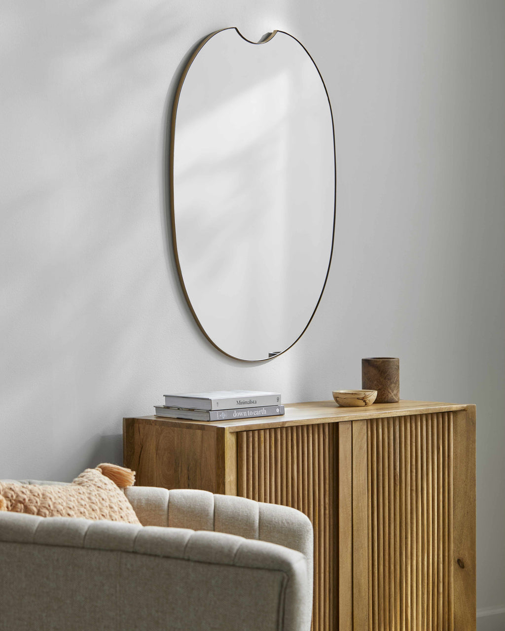 Escaudain Contemporary Gold Mirror - Clearance