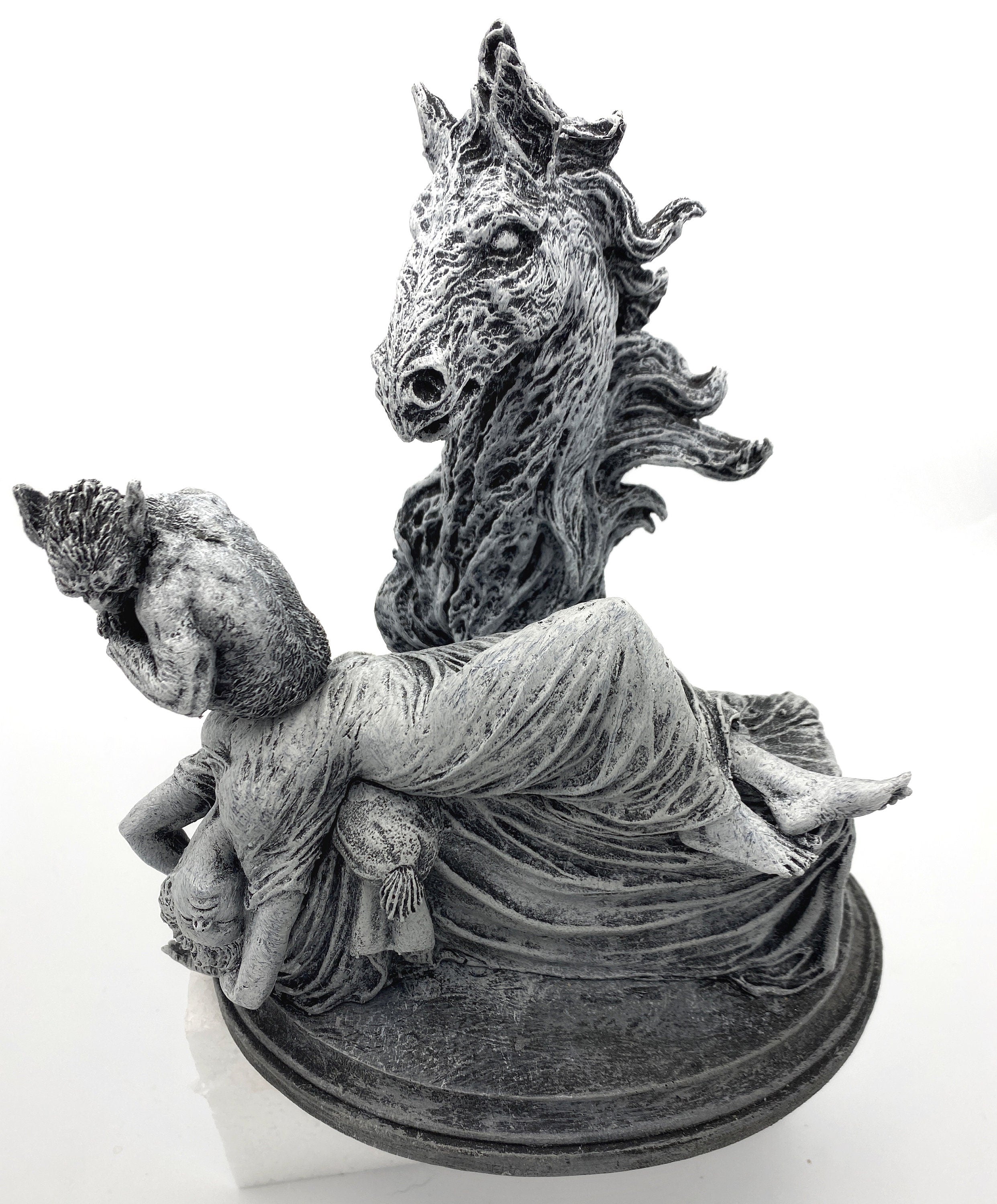 Statue of Henry Fuseli's "The Nightmare”,  Hand Painted Resin Sculpture | Victorian Gothic Figurine | Gothic Decor Dark Fantasy Gift