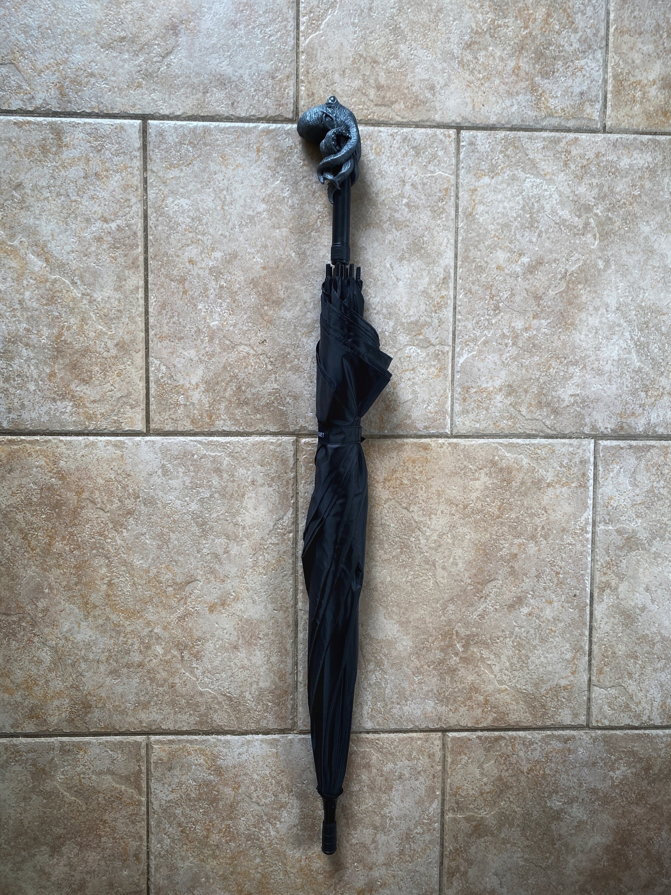 Kraken Umbrella, Hand Sculpted Resin Octopus | Nautical Gothic Umbrella |Fantasy Cosplay Kraken Lovecraftian Umbrella Cane, Gothic Accessory