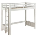 Celerina - Twin Loft Bed - Weathered White