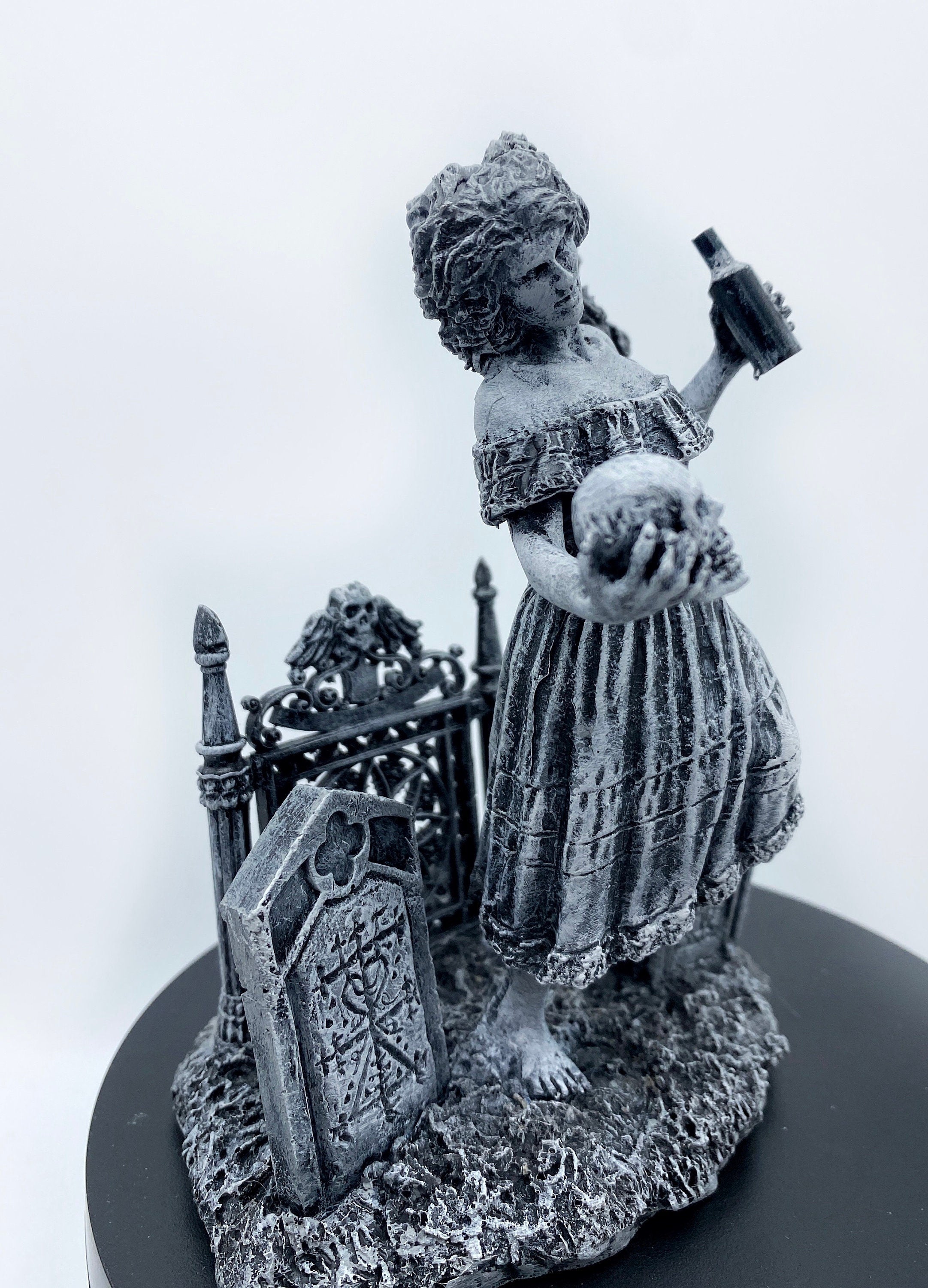 Witch’s Sabbath: Maman Brigitte, the Voodoo Death Loa Statue | Voudou Folklore Pagan Witchcraft Figurine | Witchy Art for Gothic Home Decor
