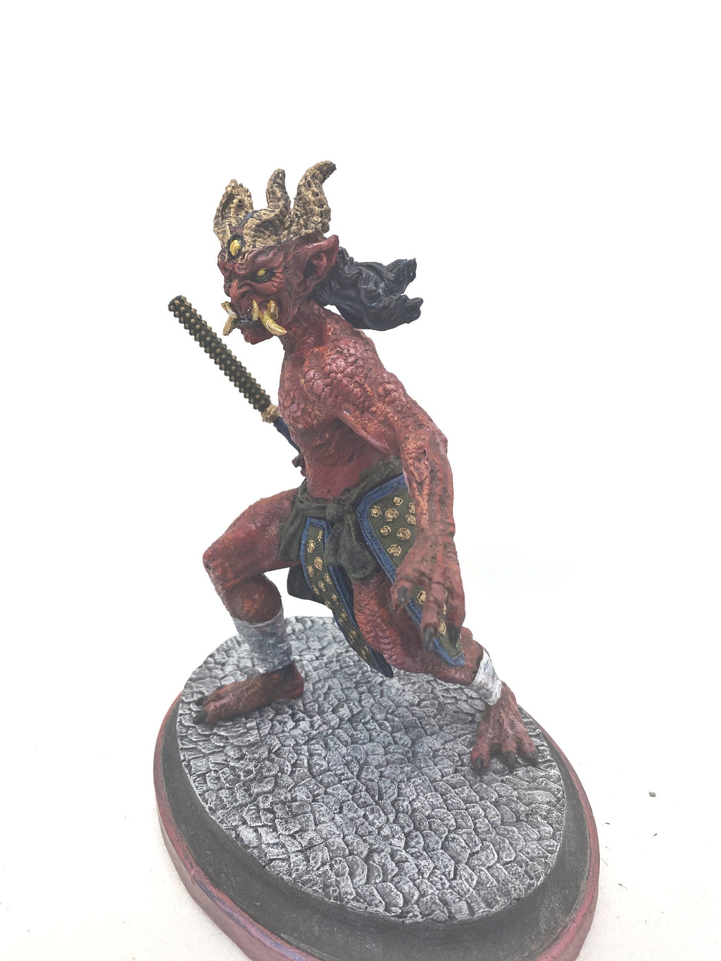 Oni Statue, Full Color, Red