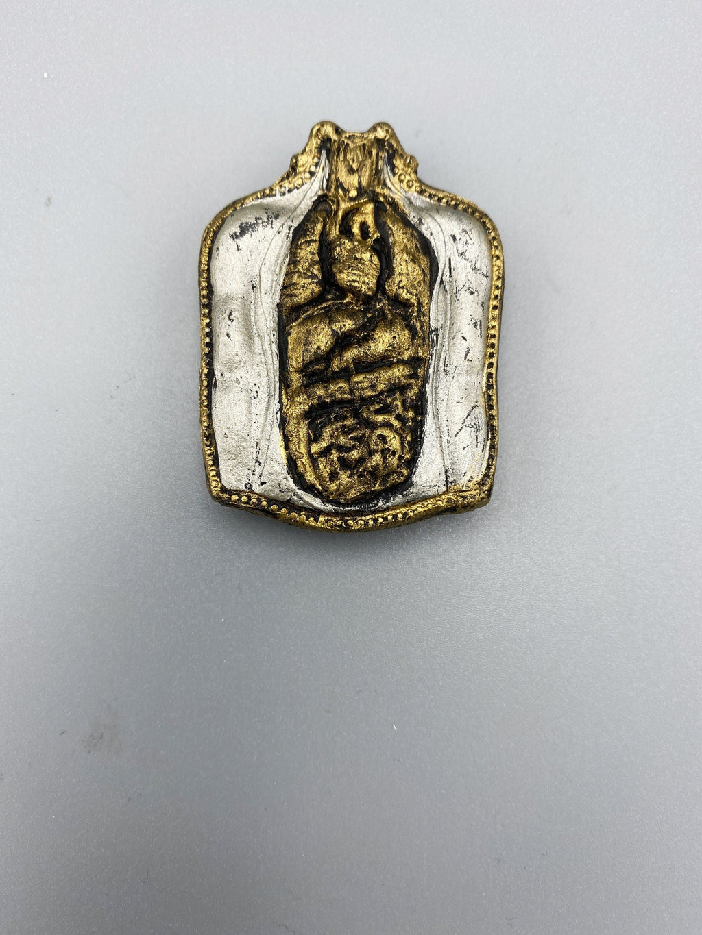 Human Anatomy, Milagro Ex Voto Magnet, Hand Painted Resin Sculpture | Gothic Fantasy Decor | Anatomy Magnet for Fantasy and Gothic Decor