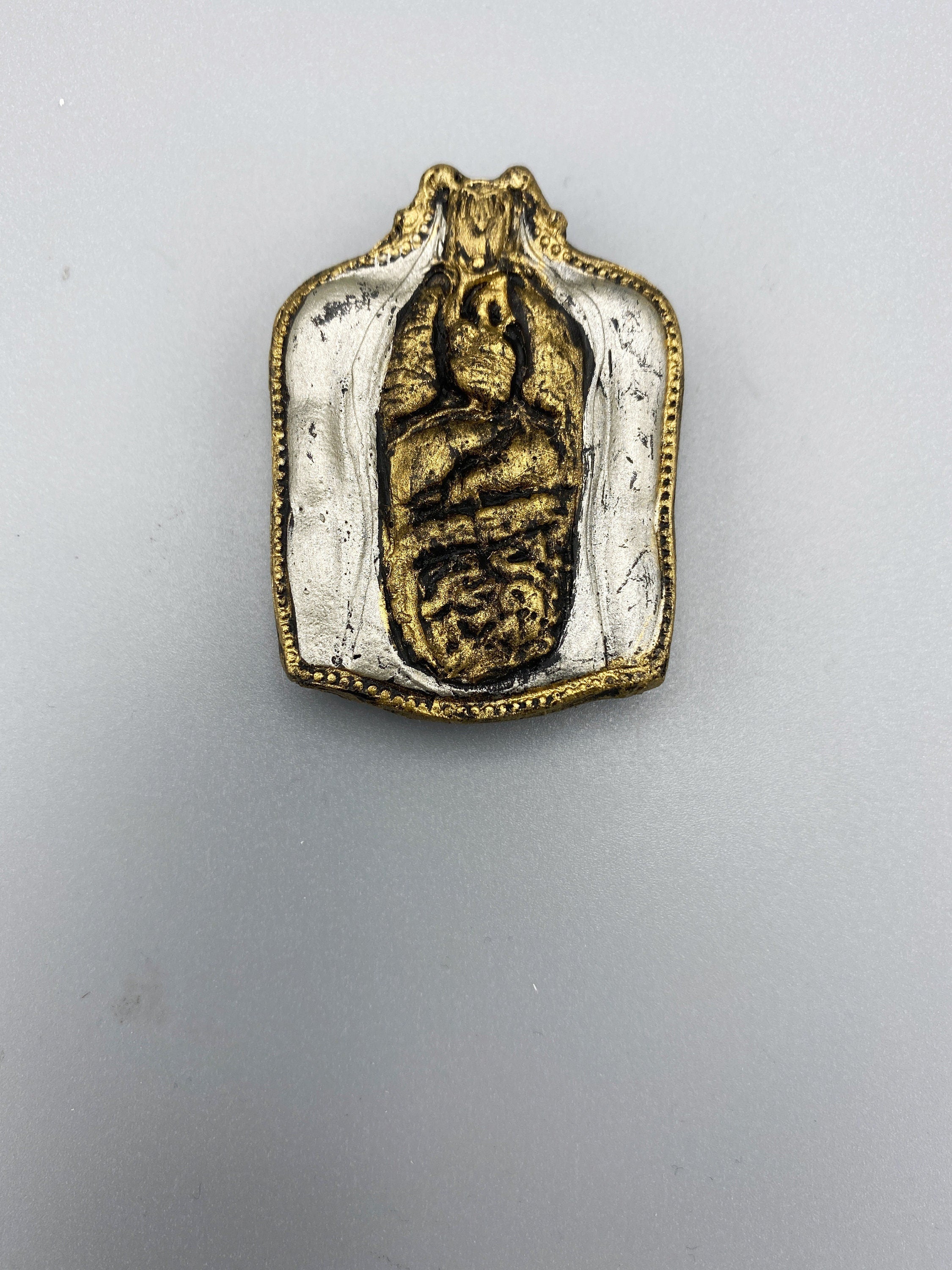 Human Anatomy, Milagro Ex Voto Magnet, Hand Painted Resin Sculpture | Gothic Fantasy Decor | Anatomy Magnet for Fantasy and Gothic Decor