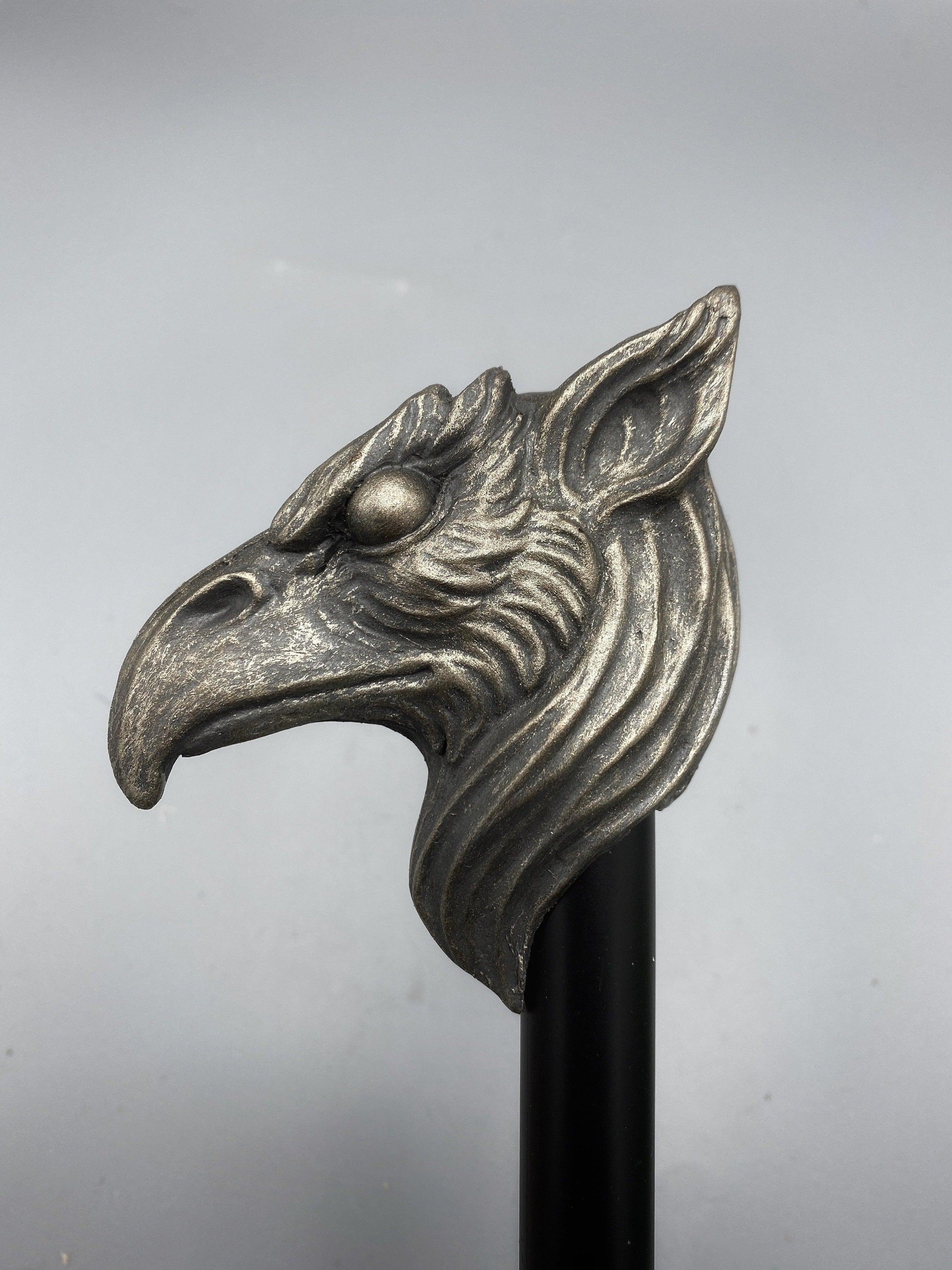 Griffin Umbrella.Hand Sculpted Resin | Medieval Gothic Umbrella, Parasol | Fantasy Cosplay Gryphon Head Umbrella, Gothic Accessory
