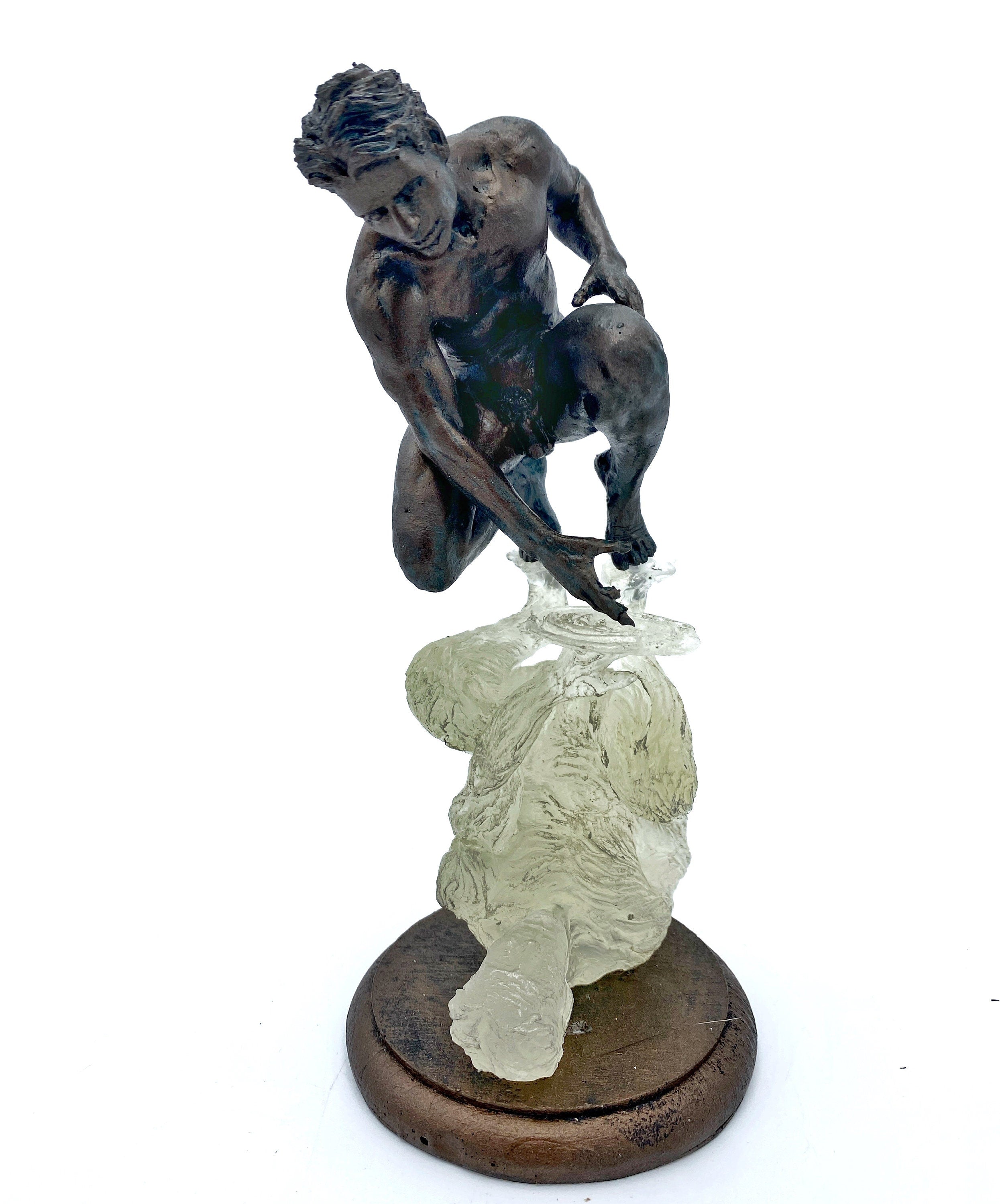 Narcissus' Reflection Statue: Introspection and Identity, Translucent Version