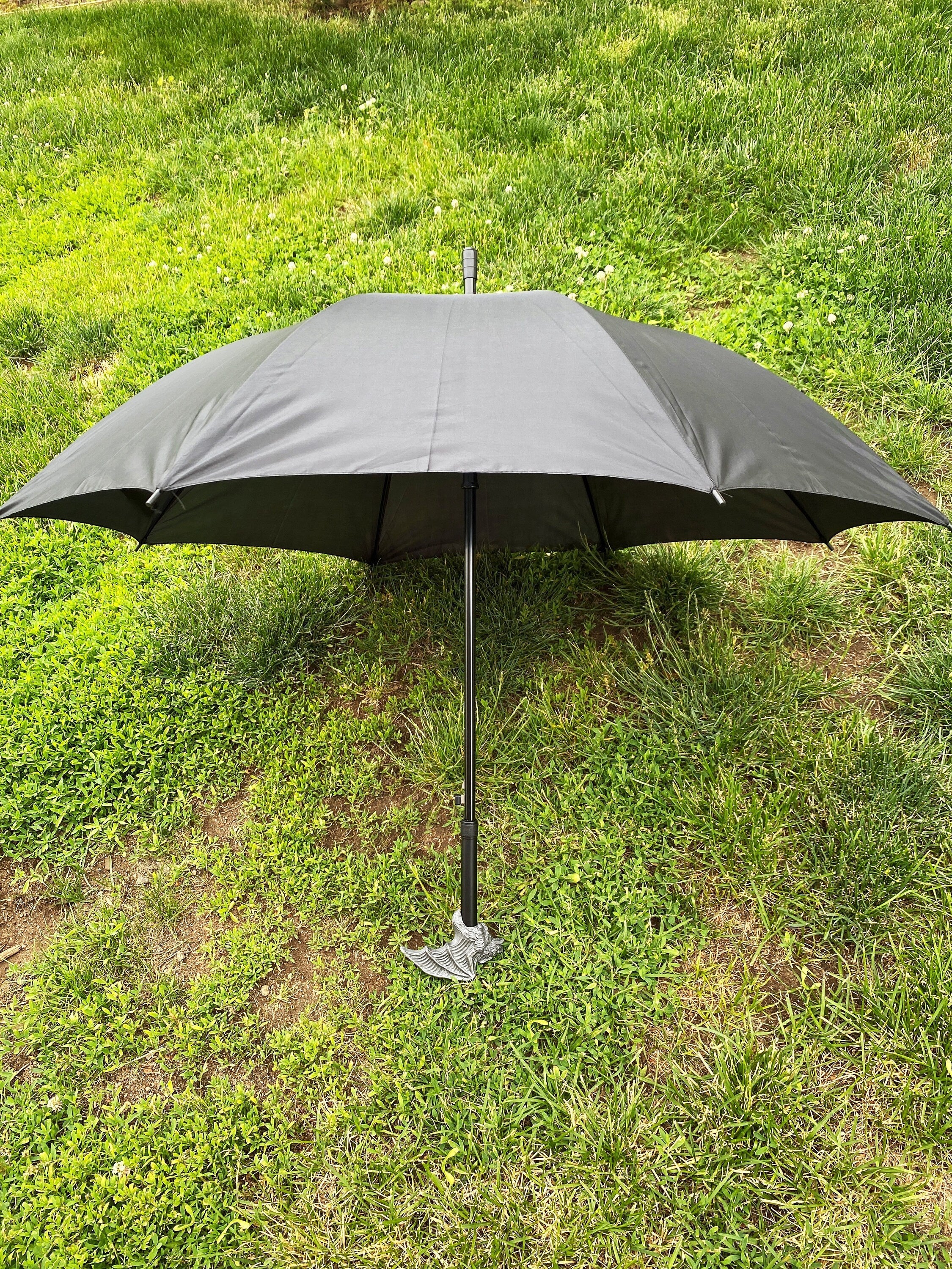 Vampire Bat Umbrella, Hand Sculpted Resin | Victorian Gothic Umbrella |Dark Fantasy Cosplay Bat Umbrella, Halloween and Gothic Accessory