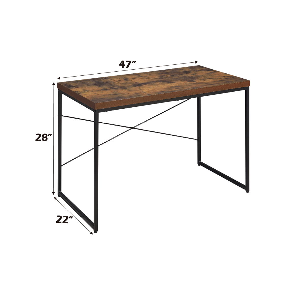 Bob - Writing Desk (Same Ac00906) - Weathered Oak & Black