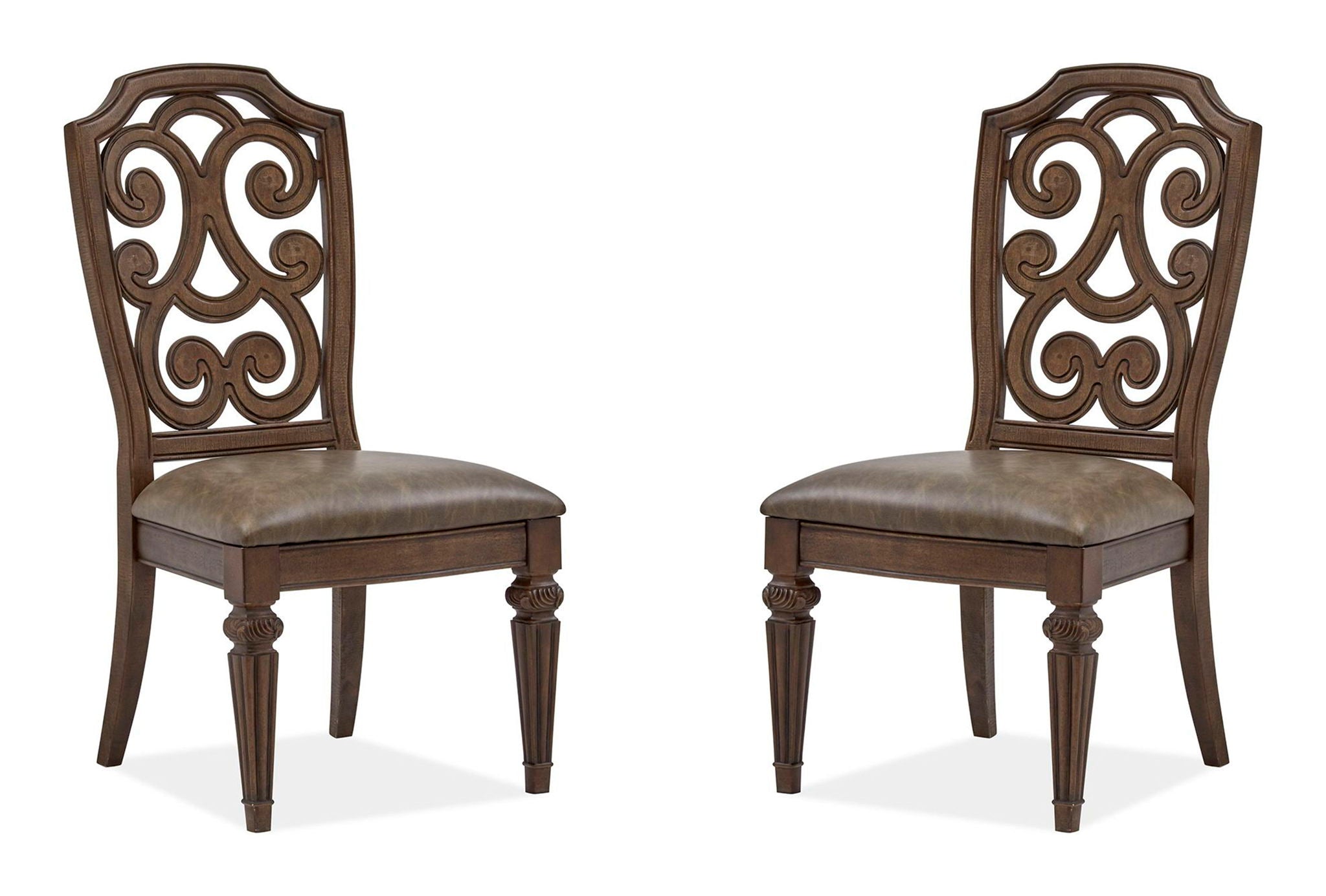 Durango - Wood Dining Side Chair With Upholstered Seat (Set of 2) - Willadeene Brown