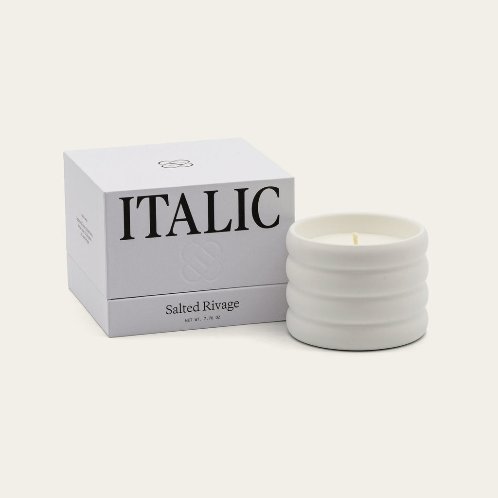 Soy Wax Ceramic Candle & Wick Trimmer Set