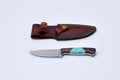 Custom Handmade Pairing Knife with Leather Sheath TS-003