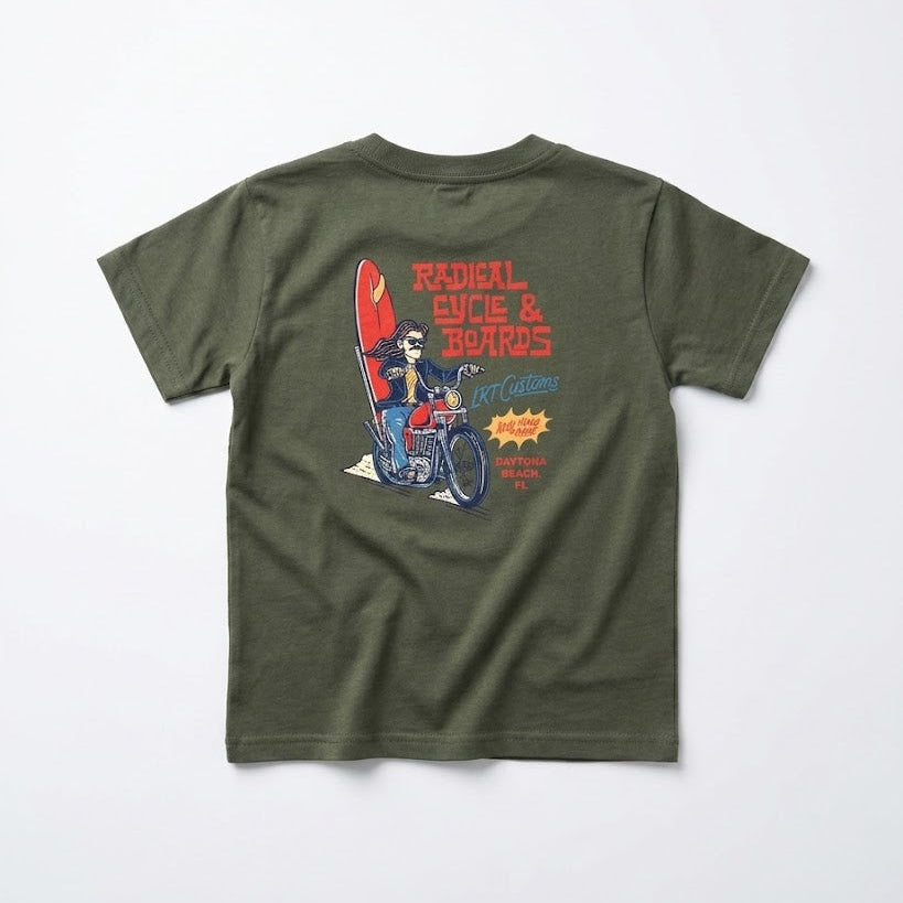 RADICAL CYCLE AND BOARDS TEE